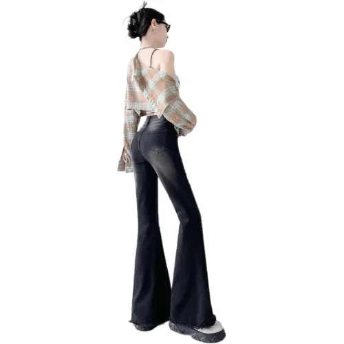LIGEMAN Jeans Women's Black Gray Color