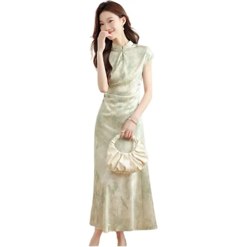 Mu Xiao Xin Short Sleeved Dress Women's-2