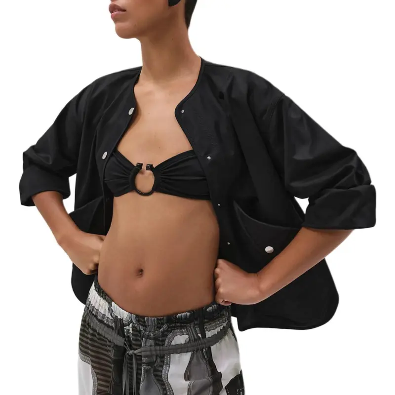 HERMES Jackets Coats Women's Black-2