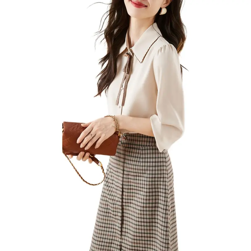 Mo Han Yi Mei Skirt Set Women's Khaki-4