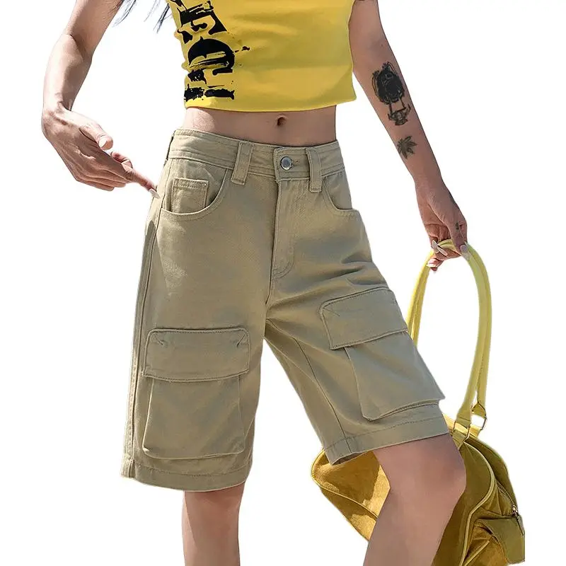 Kazakhstan Denim Shorts Women's-3