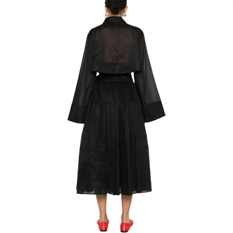 JIL SANDER Cut Out Poplin Shirt Dress-2