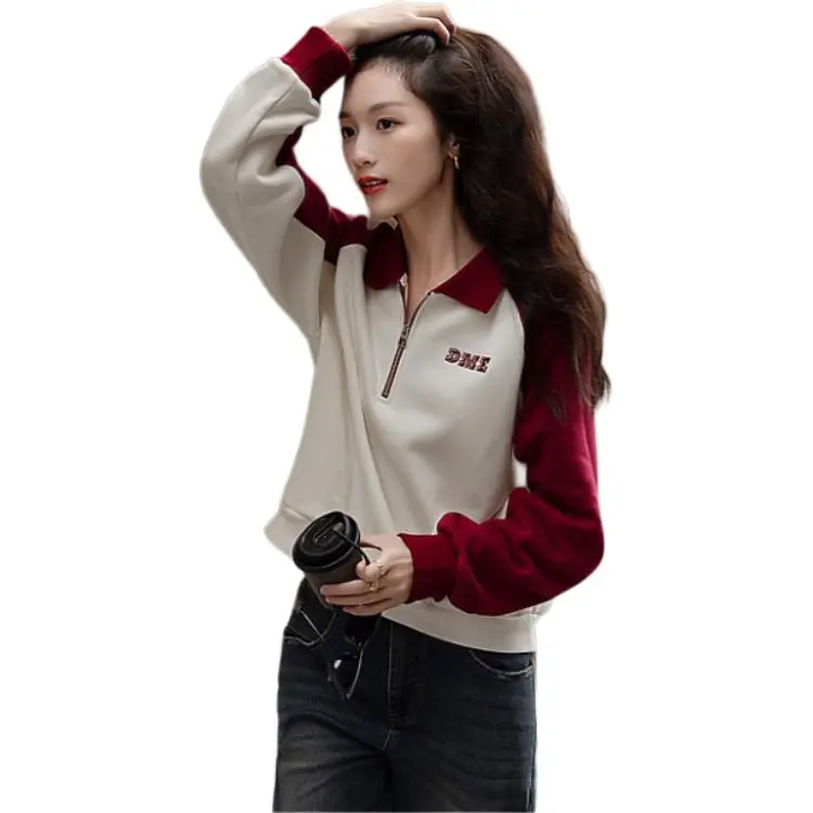 【dme】 Sweatshirt Women's Burgundy-3