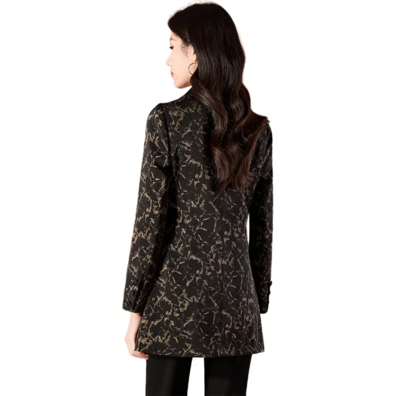 Mylan Spring, Fall Business Suit Coat Regular Women's Black Collection Brand, Get Activity Alerts In Real Time-0