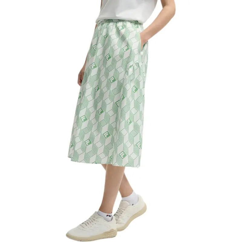 FILA Casual Long Skirts Women's Bright White-3