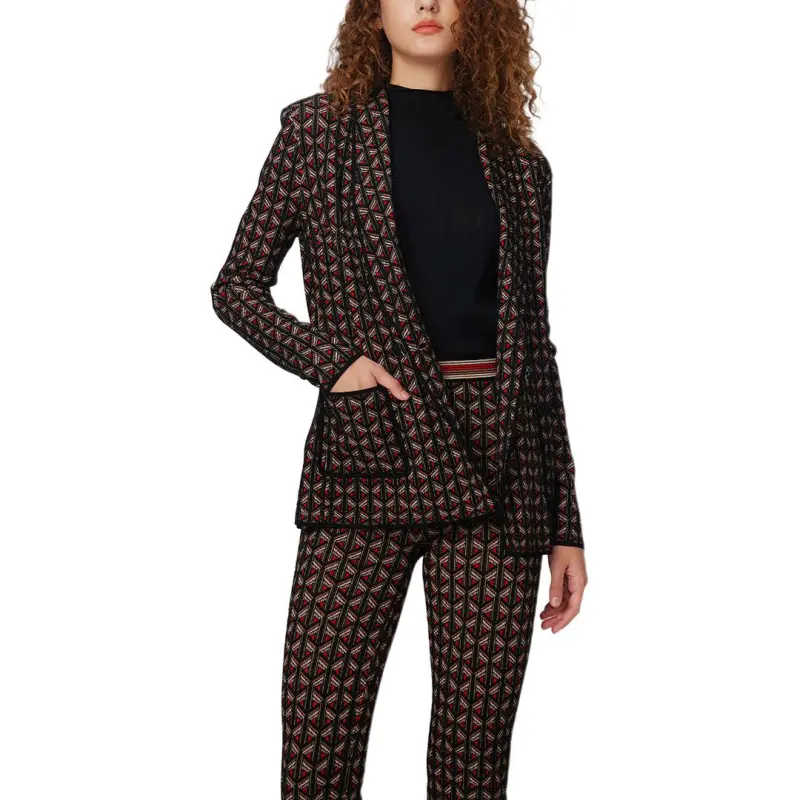 DVF Diane Von Furstenberg Ashdon Knit Jacquard Pants-3