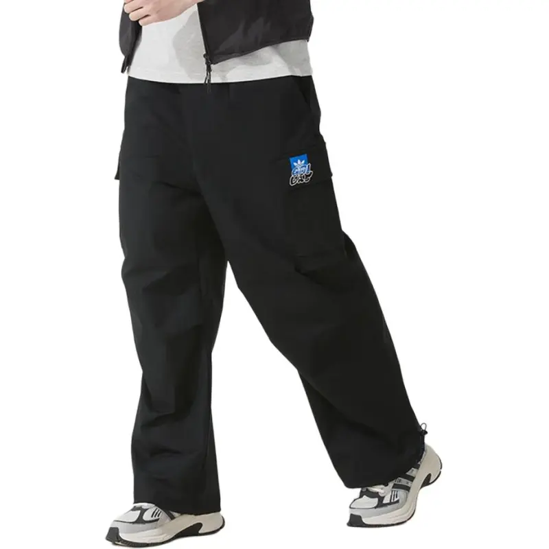 Adidas SS25 Knitted Sweatpants Men's Black-5