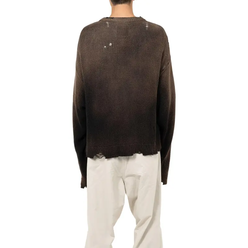 Maison Mihara Yasuhiro Zip Up Intarsia Knit Cardigan-3