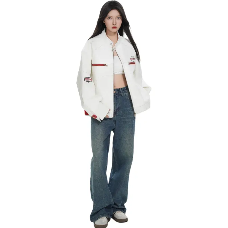 TESTUNG Jackets Unisex White-4