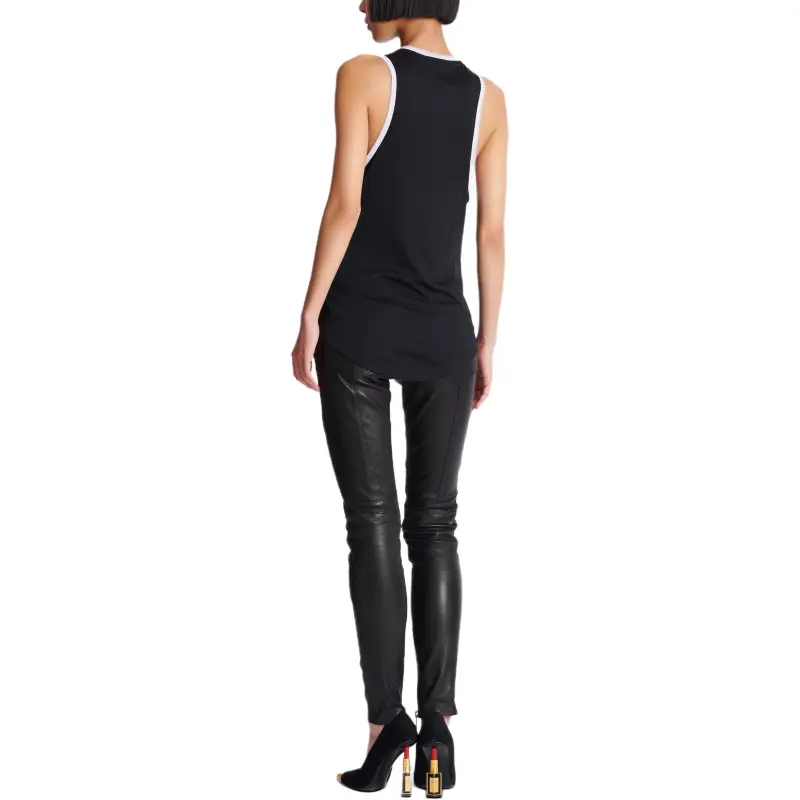 BALMAIN Graphic print Tank Topi-2
