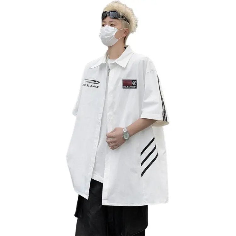 PAINT STAIN Shirts Unisex White-4