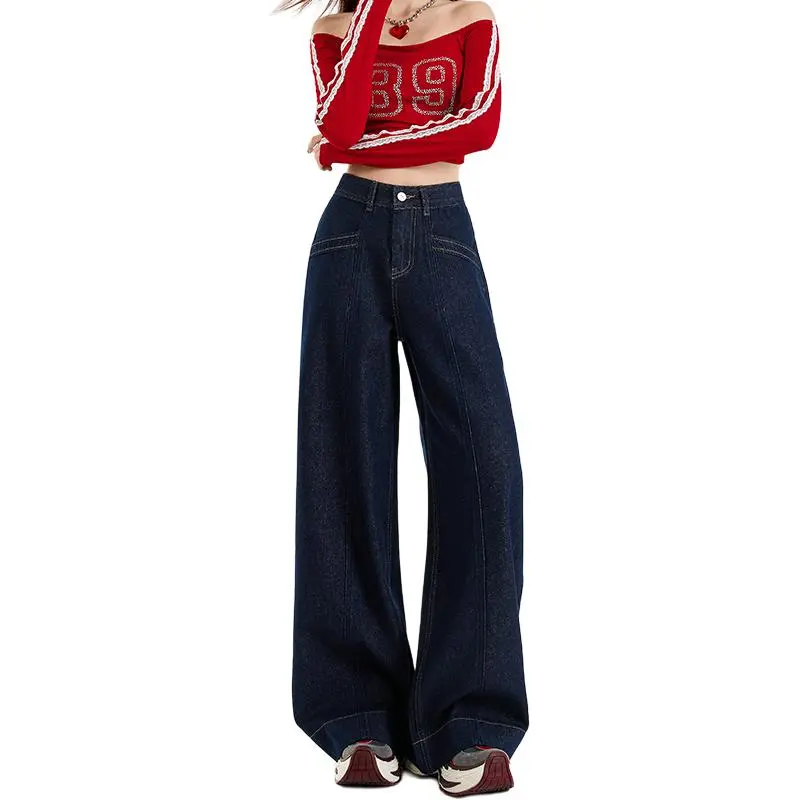 Kazakhstan Jeans Unisex Dark Blue-3