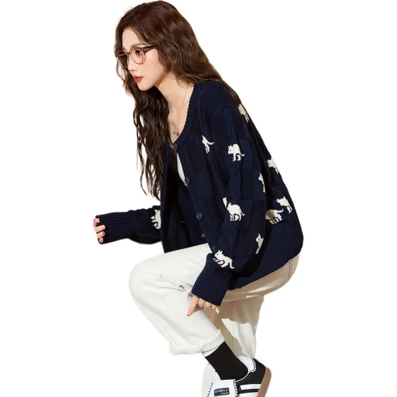 Tonlion Sweater Women's Navy Blue-2