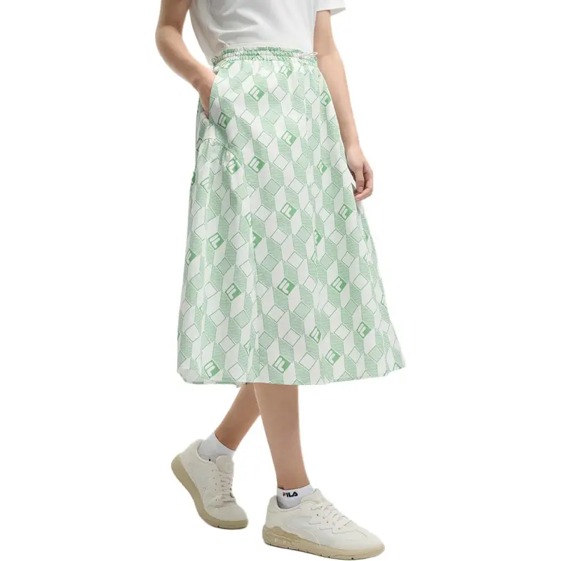 FILA Casual Long Skirts Women's Bright White-4