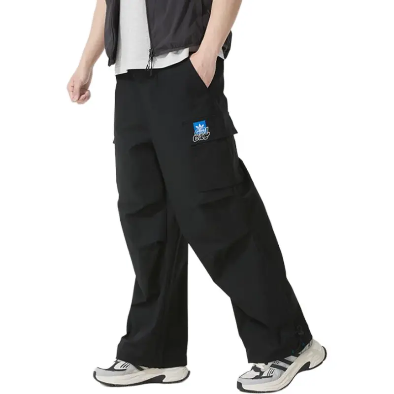 Adidas SS25 Knitted Sweatpants Men's Black-4
