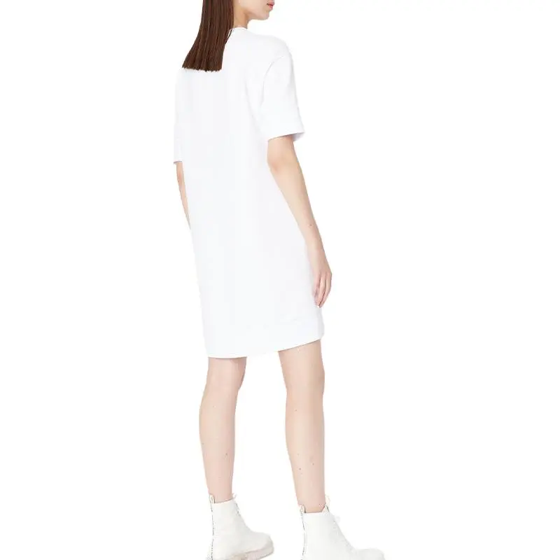 ARMANI EXCHANGEAE SS23 Short Sleeved Dress Women's White-4