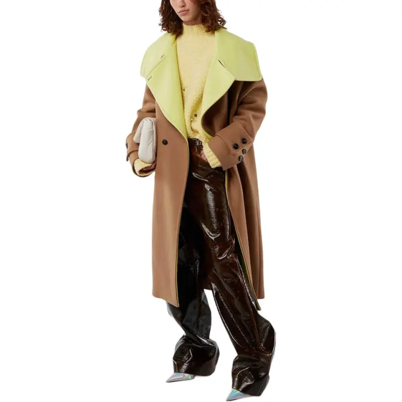 MSGM Coats Women's Camel-1