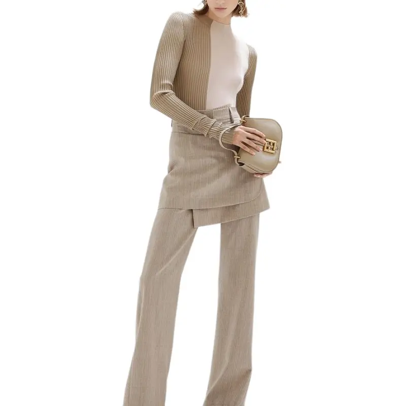 FENDI Colour block Silk blend Jumper-2