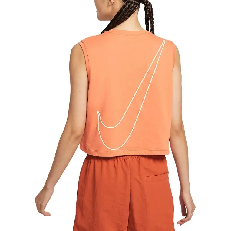 Nike Sportswear Club T Shirt Women's Soft Orange-1