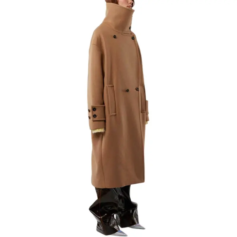 MSGM Coats Women's Camel-3
