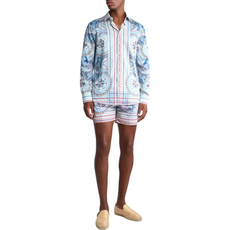 ETRO Paisley Striped Swimming Costume-2