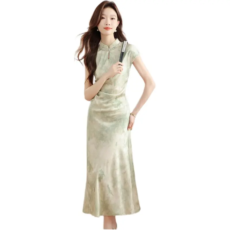 Mu Xiao Xin Short Sleeved Dress Women's-1