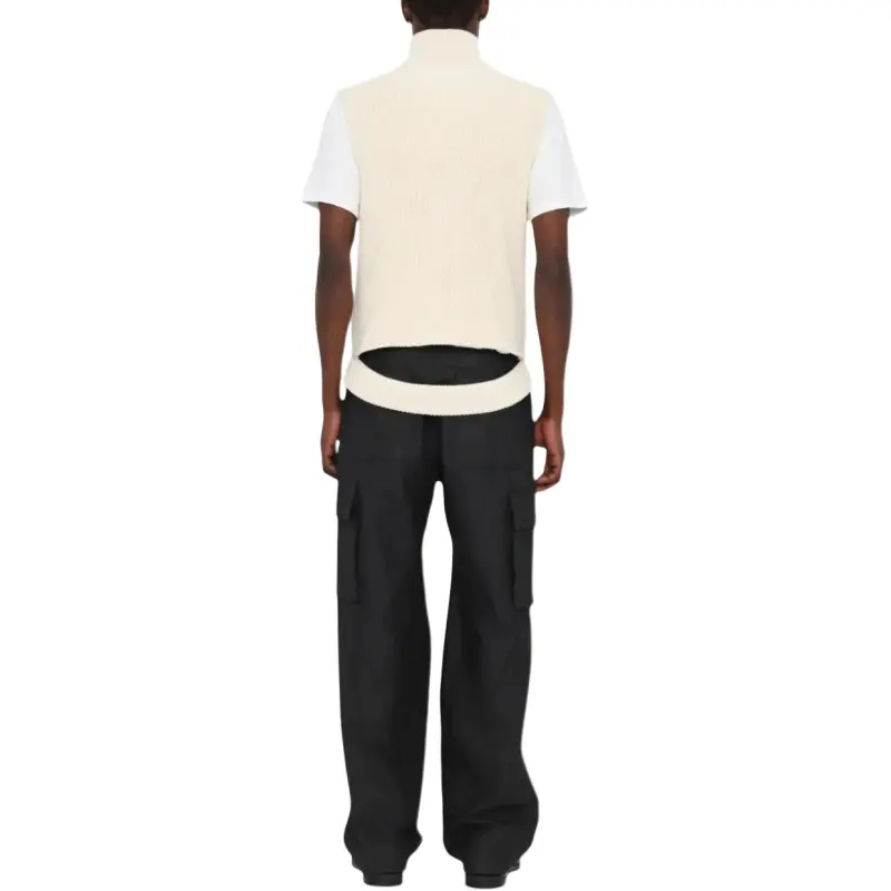 MM6 Maison Margiela Knitted Sleeveless Cardigan-1