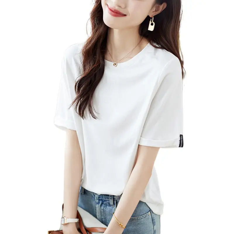 Mo Han Yi Mei Regular T Shirt Women's White-2