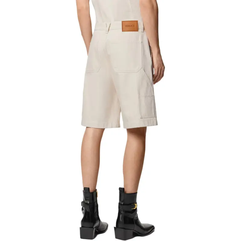 VERSACE Medusa Biggie Denim Cargo Shorts-2