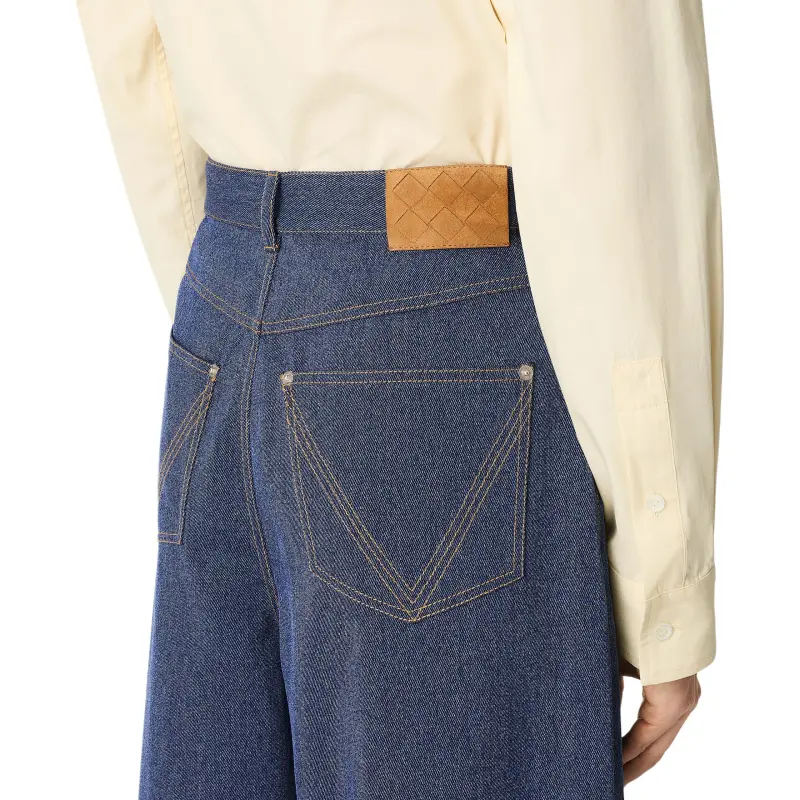 Bottega Veneta SS25 Casual Pants Men's Indigo-4