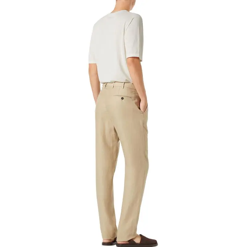 Loro Piana Carlo SS25 Casual Pants Men's Elm-3