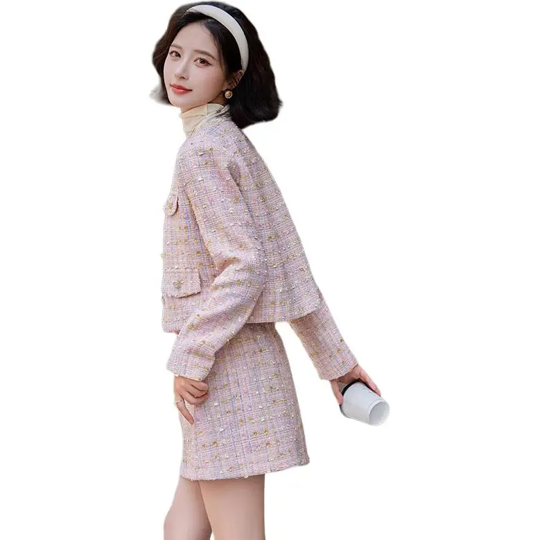 La Chapelle Skirt Set Women's Pink-3