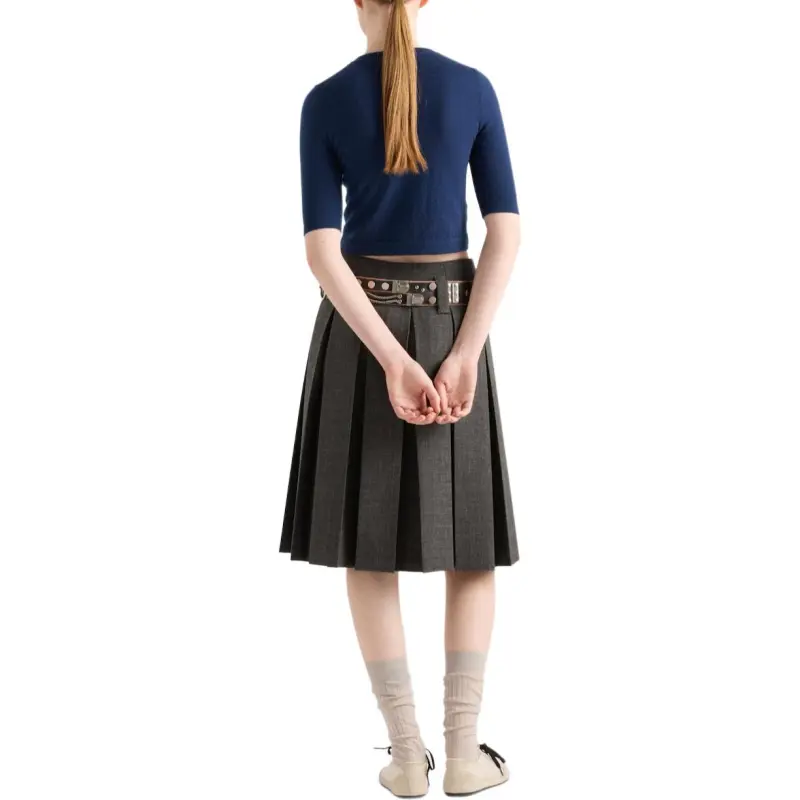 PRADA Logo intarsia Cashmere Jumper-2