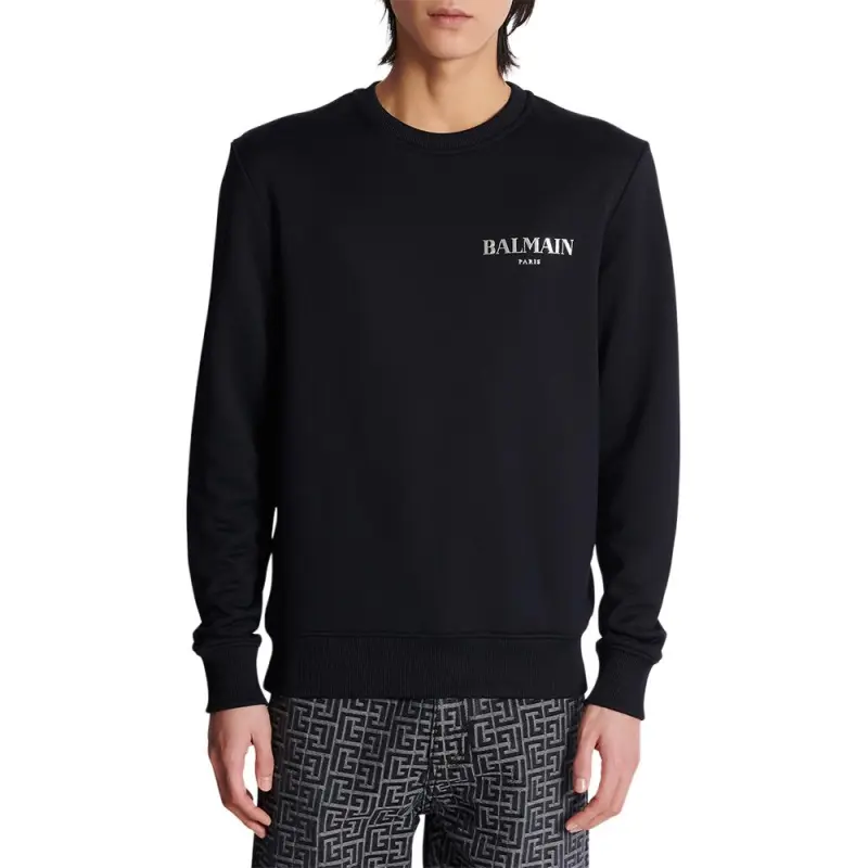 BALMAIN Logo Detailed Crewneck Sweatshirt-3