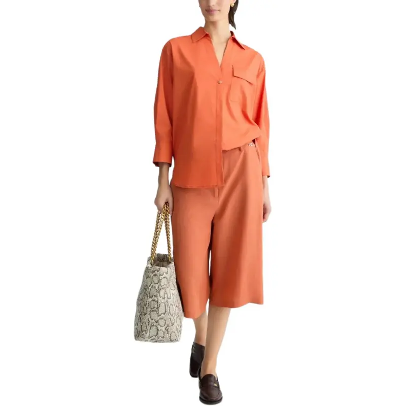 LIU·JO Linen Bermuda Shorts-3