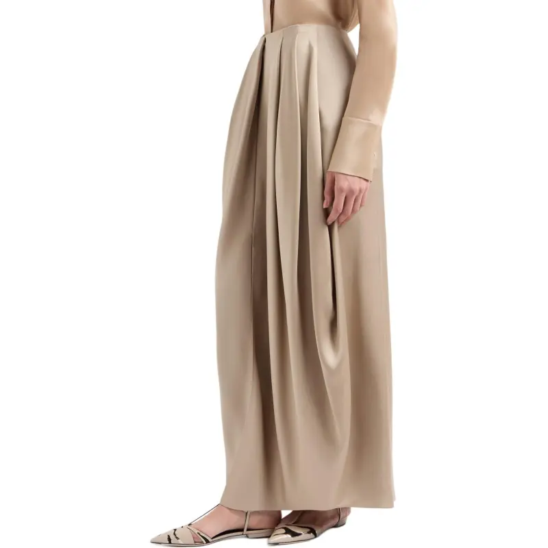 GIORGIO ARMANI Midi Skirt In Double sided Silk Satin-3