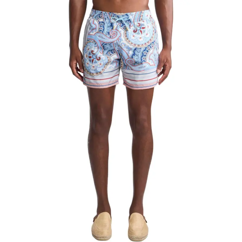 ETRO Paisley Striped Swimming Costume-1