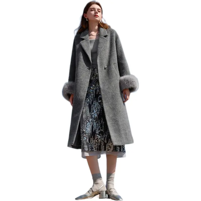 3COLOUR FW24 Coats Women's Heather Gray-1
