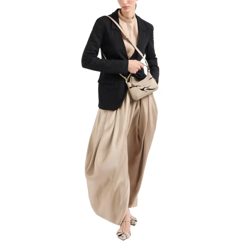 GIORGIO ARMANI Midi Skirt In Double sided Silk Satin-1
