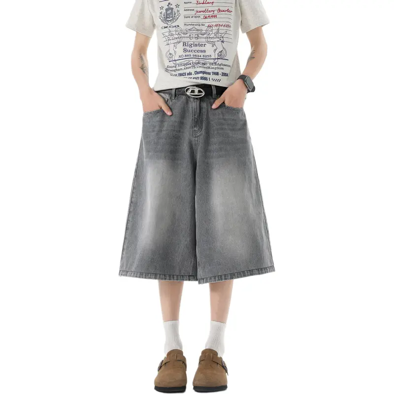 PENTAGONAL HEART Denim Shorts Men's-6