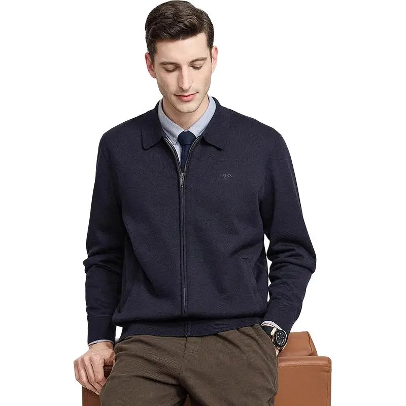 FIRS Knitwear Men Navy Blue-2