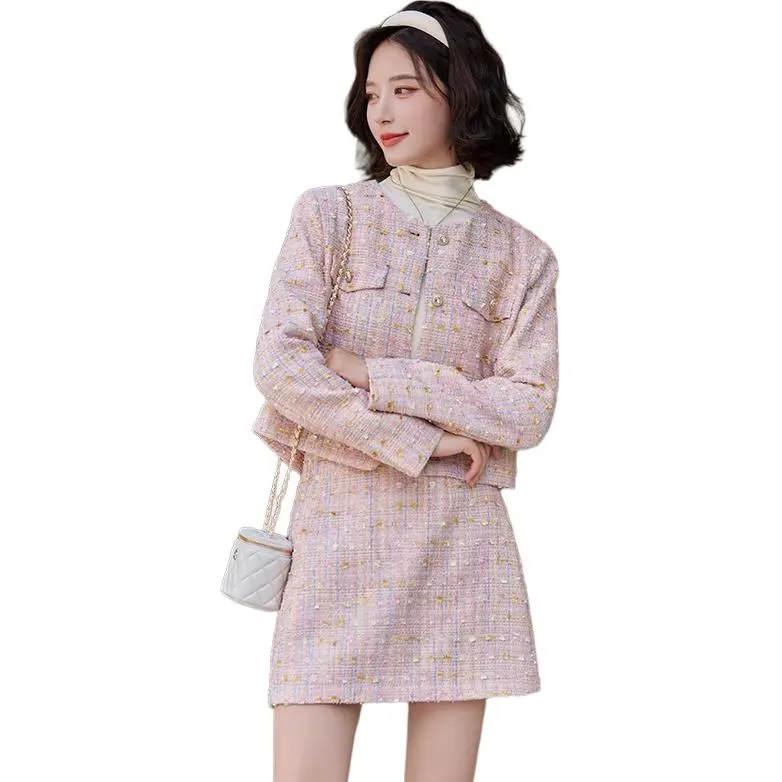 La Chapelle Skirt Set Women's Pink-1