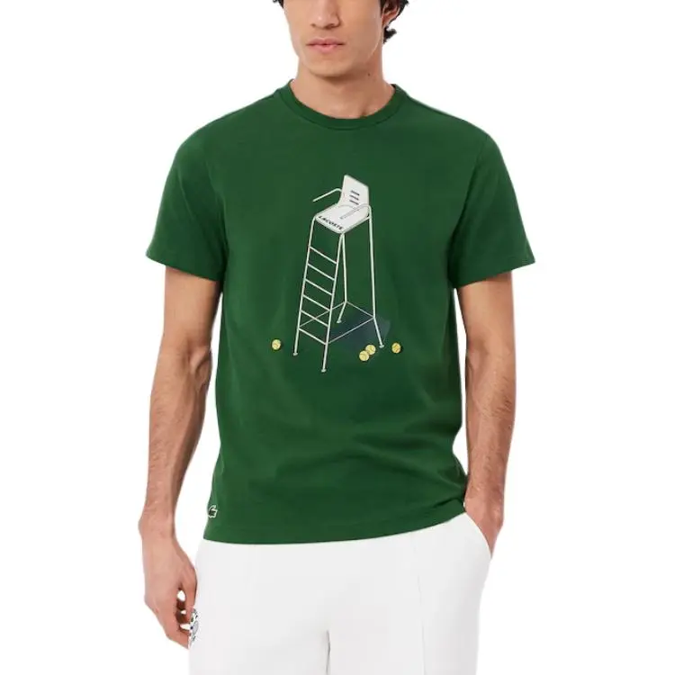 LACOSTE Heritage Print T shirt-2