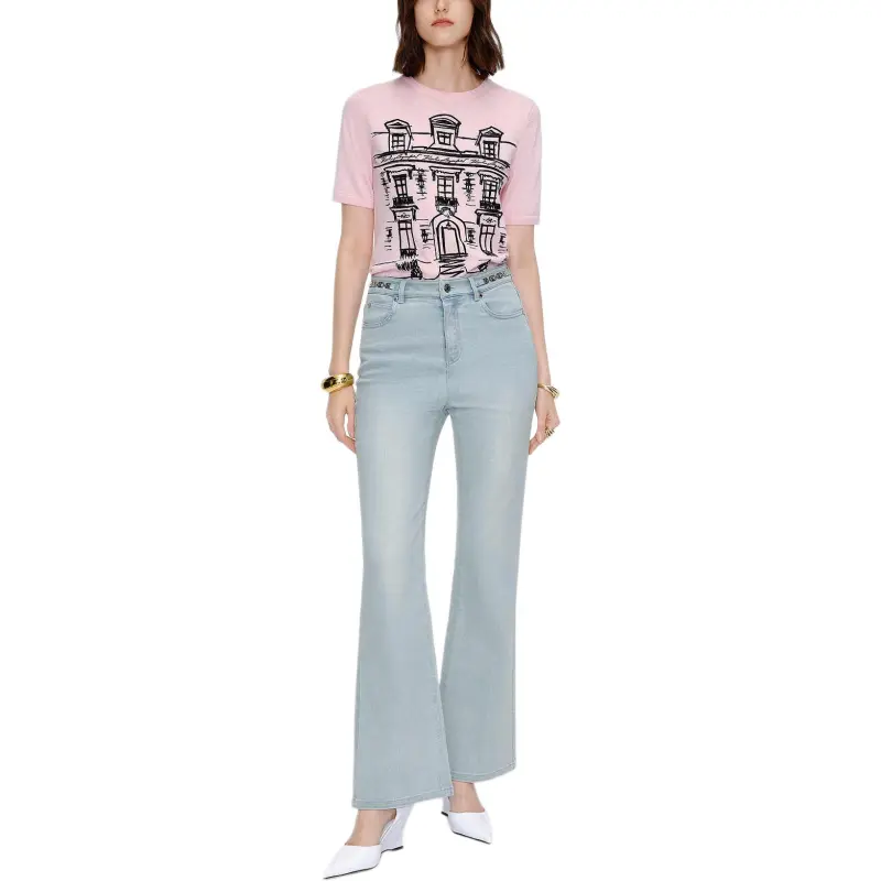KARL LAGERFELD SS25 Sweater Women's Pink-1