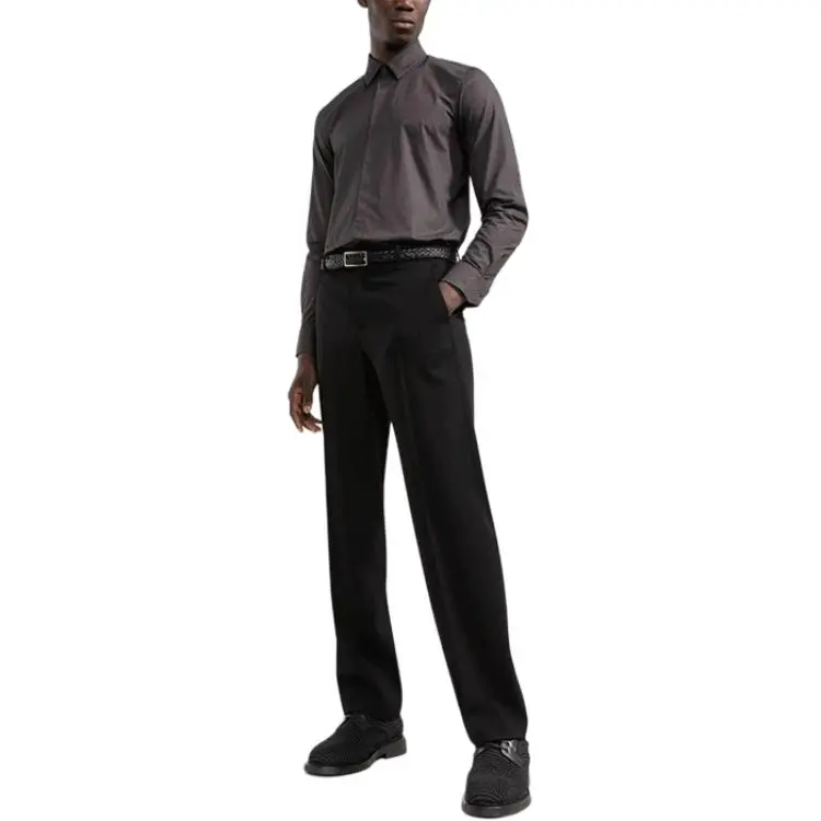 FENDI Shirts Men Dark Gray-2