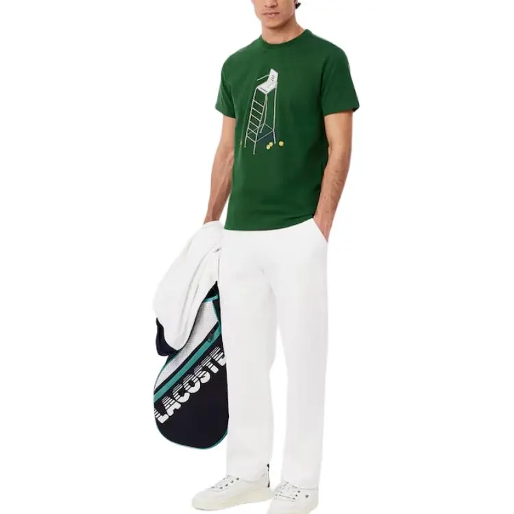 LACOSTE Heritage Print T shirt-3