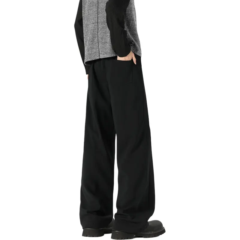 WKOOG Casual Pants Unisex Black-1