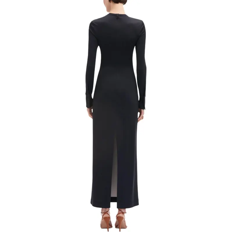 Oscar De La Renta Orchid Jersey Maxi Dress-2