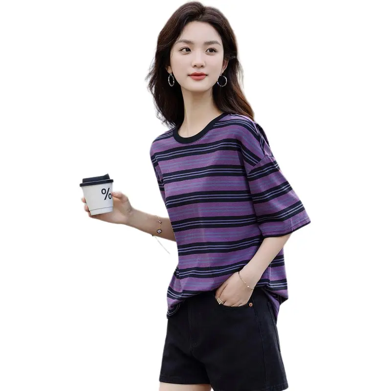 【dme】 T Shirt Women's Dark Purple-2