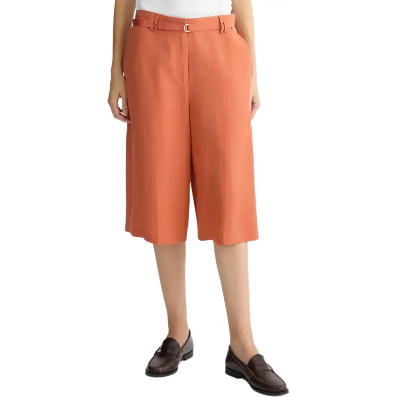 LIU·JO Linen Bermuda Shorts-1